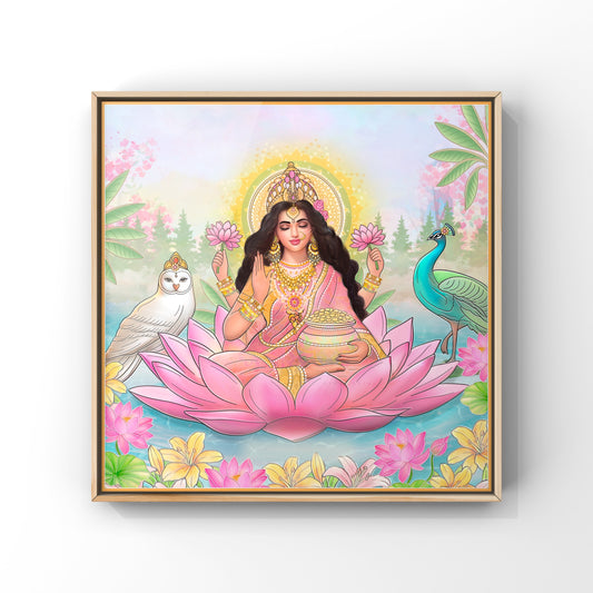 "Shubh Laxmi" - A Vibrant Tribute to the Goddess of Prosperity